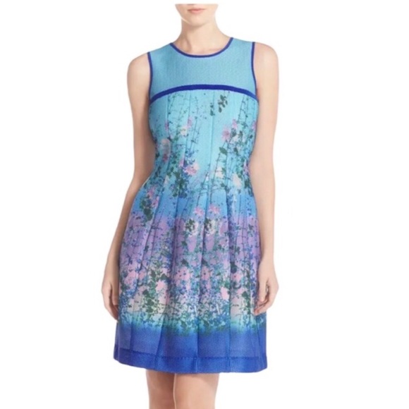 Gabby Skye Dresses & Skirts - Nordstrom Gabby Skye Floral Print Scuba Mesh Fit & Flare Dress 16W